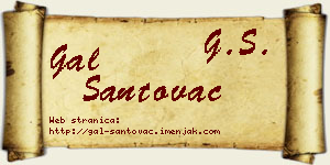 Gal Santovac vizit kartica